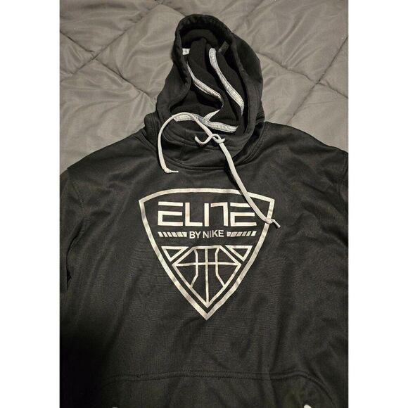 Nike Therma-Fit Elite Hoodie  Black & White  Mens Size M  Stay Warm Look Cool - Picture 1 of 5